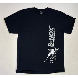 B-NOX Bull Graphic T-shirt Men Large Black Short Sleeve